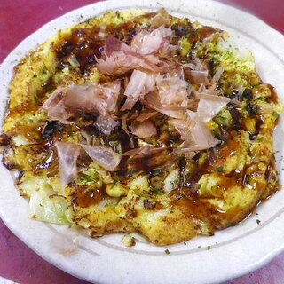 大豆じゃこの大和芋お好み焼き